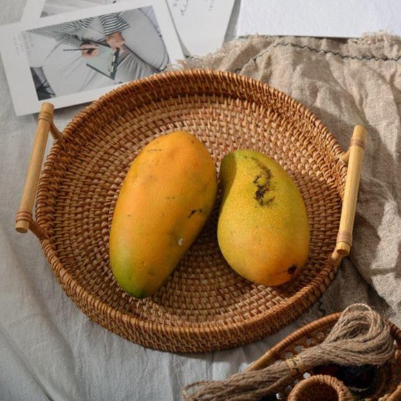 Wicker Rattan Tray - Picture 5 of 5